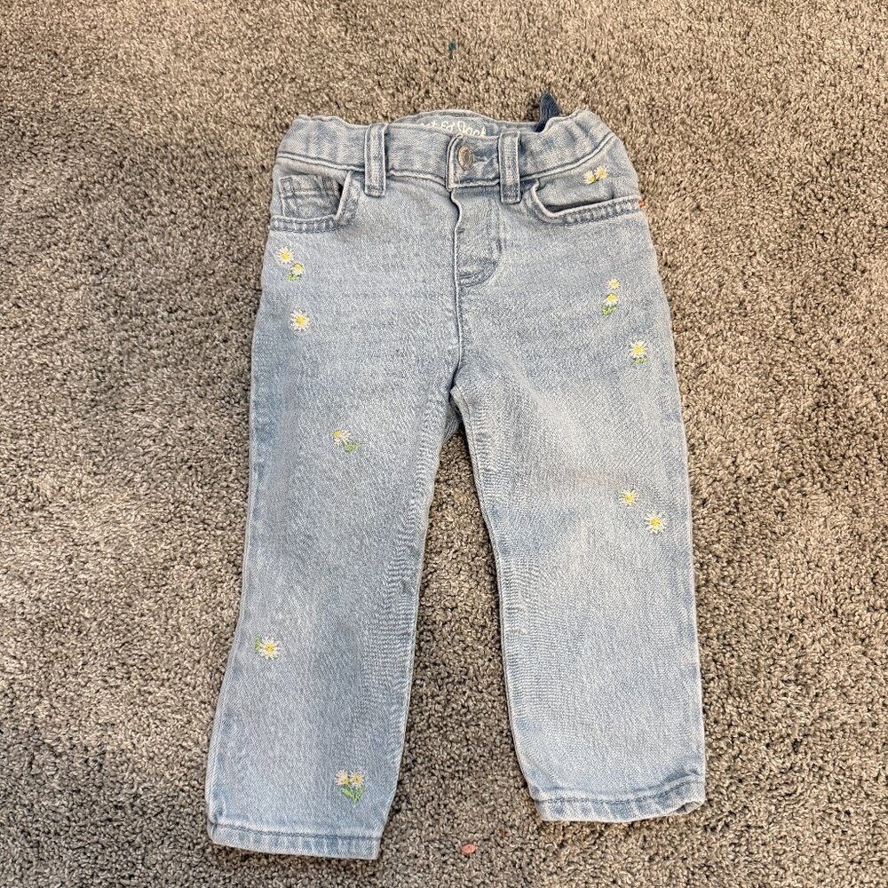 Embroidered Toddler Jeans